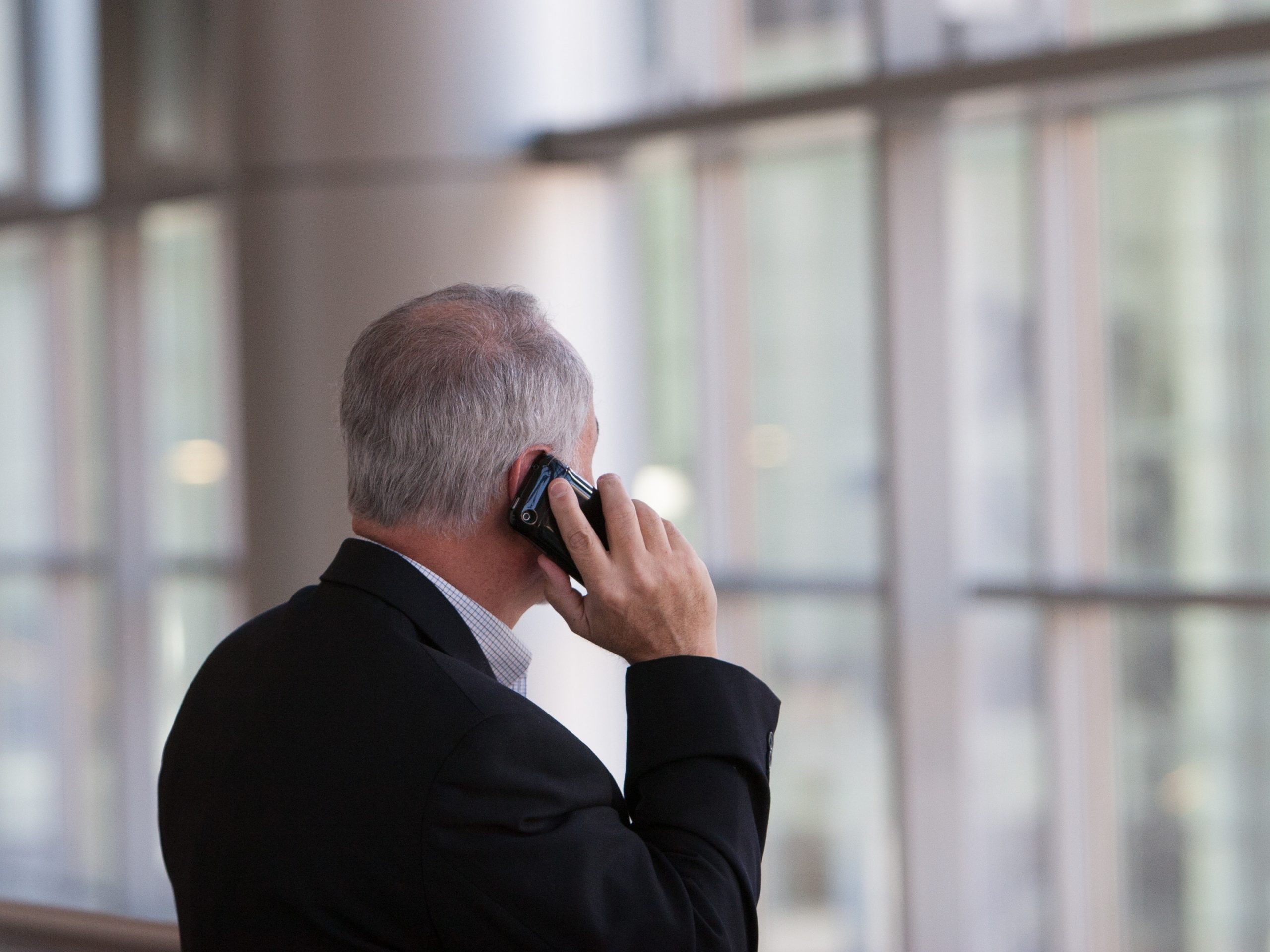 Man making a phone call.